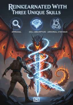 Reincarnated With Three Unique Skills novel cover
