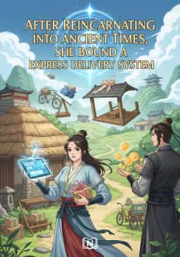 After Reincarnating into Ancient Times, She Bound a Express Delivery System novel cover