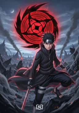 Naruto: Uchiha Survivor Forced to Save the Shinobi World novel cover